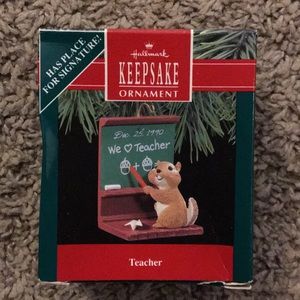 Keepsake teacher Ornament Hallmark